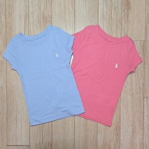 Ralph Lauren Kids' Short Sleeve Tees - Blue & Pink